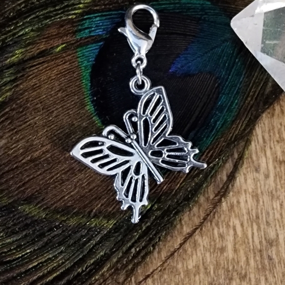 5/$25 Butterfly Charm for Bracelet Fairy Garden Fairycore Gift Butterfly Jewelry - Picture 1 of 9